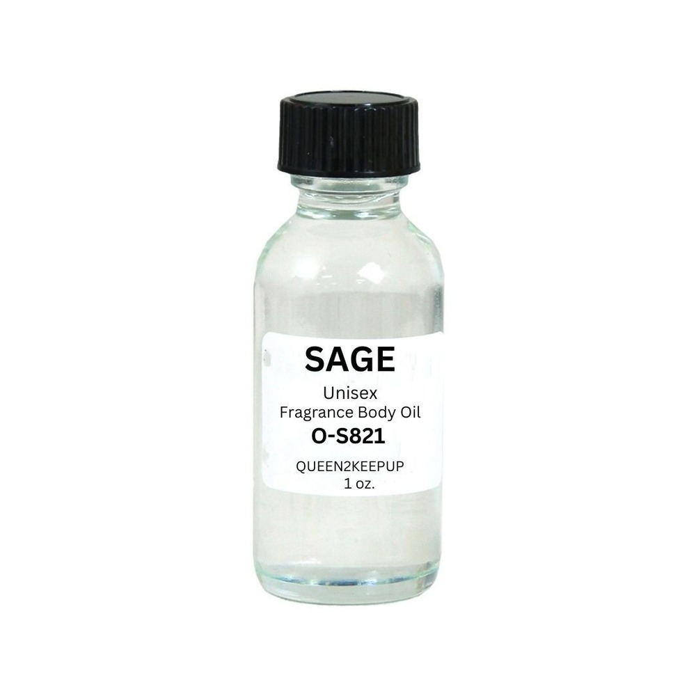 Sage (Unisex) Body Oil 1 oz Fragrance All Natural Scent
